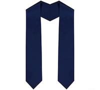 Nastro in tessuto per laurea per cerimonia d'onore rubato in diversi colori, facile e veloce da usare (153 x 12 blu navy)
