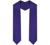 Nastro in tessuto per laurea per cerimonia d'onore rubato in diversi colori, facile e veloce da usare (130 x 10 viola scuro)
