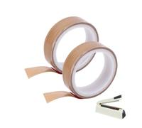 Nastro in tessuto PTFE per alte temperature, confezione da 2 nastri adesivi, rotolo di nastro sigillante isolante termico PTFE totale di 65,6 piedi per sigillatrice sottovuoto, (Larghezza 19 mm,