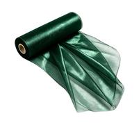 Nastro In Tulle 50 Metri Rotoli Leggeri Morbidi Velati Per Feste | Nastro Mesh Per Ghirlande Per Fiocchi Albero, Corone, Sfondo Feste, Lavori Fai Da Te, Incarti, Nozze, Verde Larghezza 15 cm