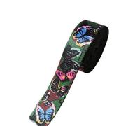 Nastro In Twill Cinghia 1 iarda larghezza pollice 25 mm cinghia nastro bagaglio stampato cintura cane collare animale domestico guinzaglio corda imbracatura zaino borsa accessorio(Butterfly)