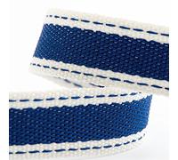 Nastro in twill di cotone, 15 mm x 10 m, blu reale