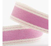 Nastro in twill di cotone, 15 mm x 10 m, colore rosa confetto