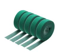 Nastro in velcro da cucire, Nastro riutilizzabile da cucire con gancio e anello 5 m multicolore 10-25 mm for abbigliamento in tessuto fai-da-te(Green,25mm)