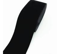 Nastro in velluto a faccia singola, Set di nastri di velluto multicolore 40 mm x 2 iarde 18 pezzi(Black)