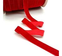 Nastro in velluto da 5 metri, 6-50 mm, nero, bianco, rosso, decorazione per feste, fiocco, fai da te, rosso, largo 40 mm.