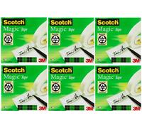 Nastro Invisibile Scotch Magic 3M 19Mm X 33M Nastro Magico Scrivibile X 6 Rotoli