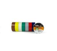 Nastro isolante 10 x 19 mm blu, resistente, elettrico e ad alta aderenza, ideale per isolare e proteggere i collegamenti elettrici.