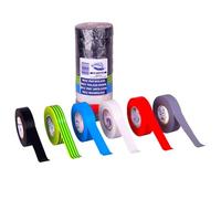 Nastro isolante in pvc 19 mm x 20 m, 600 V, resistenza all'umidità, ideale per isolamento elettrico e protezione dei cavi.