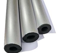 Nastro isolante in schiuma autoadesivo pretagliato con strato di alluminio, adatto for la protezione antigelo di linee di condizionamento dell'aria(22mm*5cm*1m)
