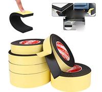 Nastro isolante in schiuma di gomma spugnosa da 10 m, impermeabile su un lato, forte adesivo, striscia di tenuta per porte e finestre, 5 m x 25 mm x 3 mm