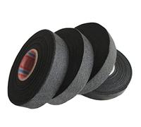 Nastro Isolante in Tessuto 4 Rotoli Nastro Isolante in Cotone nastro adesivo elettrico Nastro Adesivo Resistente Alle Alte Temperature Ridurre la Rumorosità per Moto Automobile e Casa 9mm * 15m Nero