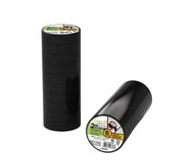Nastro isolante nero in PVC 19 mm X 25 mt 10 pz Nero