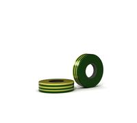 Nastro isolante pvc 15 mm x 10 m giallo/verde Verde & giallo