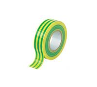 Nastro Isolante PVC 25MTX19MM Giallo Verde 10 Pezzi