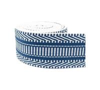 Nastro Jacquard da 38 mm, Adatto per tracolle, Decorazioni per Bagagli, Cucito Fai da Te e Fasce Elastiche Altamente Elastiche realizzate a Mano.,Blu,38 mm - 5 Metri