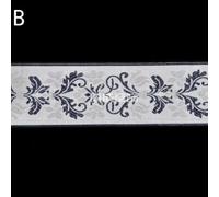 Nastro Jacquard Ricamato Per Tende 25 Metri Larghezza 4cm/6cm/8cm Poliestere