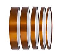 Nastro Kapton Resistente al Calore ad Alta Temperatura Polyimide con Adesivo per la Mascheratura, la Saldatura, stampante 3D,Schede di sublimazione e Isolamento-3 mm, 6 mm, 8 mm, 12 mm, 15 mm