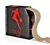 Nastro kinesiologico FlexU; Nuovo e migliorato Super-Saver bulk Pack 35 metri continui. Pro-Grade, ipoallergenico; (Beige continuo)
