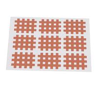 Nastro kinesiologico incrociato, confezione da 10, elastico e spirale per fisioterapia, patch intramuscolare ventilata (colore carne).