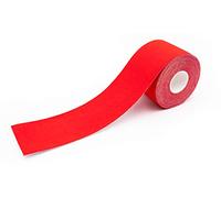 Nastro kinesiologico rosso | Impermeabile - delicato sulla pelle - elastico - bendaggio autoadesivo per il fitness | Nastro fisioterapico ottimale per lo sport e la vita quotidiana - axion