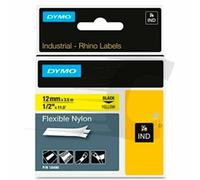 Nastro Laminato Dymo Nylon Flexible IND Multicolore Nero/Giallo