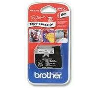 Nastro Laminato per Etichettatrici Brother M-K231B Nero Nero/Bianco 12 mm