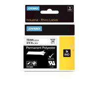 Nastro Laminato per Etichettatrici Dymo 18484 Bianco Multicolore Nero/Bianco