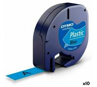 Nastro Laminato per Etichettatrici Dymo 91205 12 mm LetraTag® Nero Azzurro [1