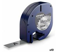 Nastro Laminato per Etichettatrici Dymo 91208 LetraTag® Nero Argento 12 mm [1