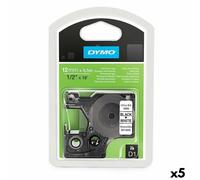Nastro Laminato per Etichettatrici Dymo D1 16959 12 mm x 5,5 m Nero Poliester