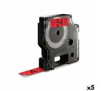 Nastri Dymo D1 - 12 mm x 7 mt - NERO/ROSSO - S0720570 - 450170