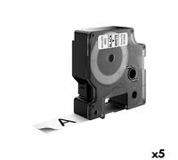 Nastro Laminato per Etichettatrici Dymo D1 45803 LabelManager™ Bianco Nero [5