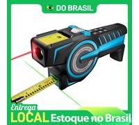 Nastro laser da 100 M DTX10 Misuratore di distanza laser sofisticato Metro a nastro laser Bluetooth con marcatura di linee laser verdi, per il design DTX10