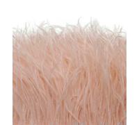 Nastro laterale di qualità superiore in boa di piume di struzzo nero da 1 m per cucire bordi di vestiti, decorazioni per abiti da sposa, artigianato, champagne, 8-10 cm