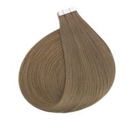 Nastro Lucido Completo For Extension Di Capelli Umani, Colore Puro, 40 Pezzi, 100 G, Senza Cuciture, Con Adesivo A Trama Pelle Facile Da Usare(22 inches 55cm)