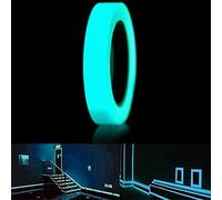 Nastro luminoso fluorescente adesivo, nastro luminoso al buio, indicatori di uscita di sicurezza luminescenti, scale, pareti, gradini (5cm×5m,Blue)