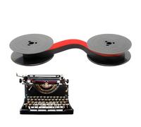 Nastro Macchina da Scrivere en Nylon, Due Colori 8 Metri Lungo Ricambio Nastri per Olivetti Lettera Gr-4, 25, 32, 22, 82, 34, 35 (Nero e Rosso)