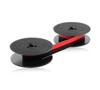 Nastro Macchina da Scrivere, Nastro Bobina Doppia da 7 Metri in Nylon Bicolore, Nastro Ricambio per Macchine da Scrivere Compatibile con Olivetti GR4 Lettera Linea Logos Valentine Lepton(Nero, Rosso)