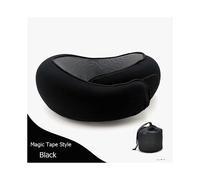 (Nastro Magico Nero) Cuscini da viaggio in memory foam per il collo, per la vertebra cervicale, portatili, per