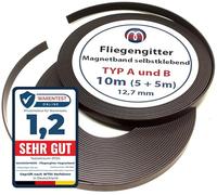 Nastro magnetico adesivo per zanzariere 1,5mm x 12,7mm x 5m set di tipo A e B