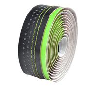 Nastro per Manubrio Di Strada VELO Microfibra Forata Verde/Nera per Bici