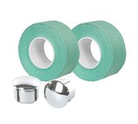 Nastro manubrio superiore in cotone con terminale manubrio Velox Tressostar 90 Vert