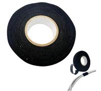 Nastro metallico,Nastro elettrico in tessuto, Nastro di telaio in filo resistente al calore Avvolgimento del cablaggio, involucro automobilistico del filo del nastro di attrito 49.21ft/Roll coppia