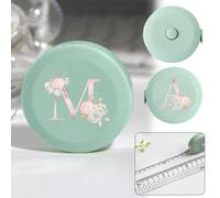 Nastro metrico retrattile da 150 cm/60 pollici, righello flessibile da sartoria con doppia scala e motivo alfabetico, accessorio portatile per la misurazione degli abiti A,B,C,D,E,F,J,H,N,O,P,Q,R,S,T,