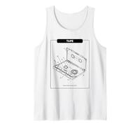 Nastro - Music Makes My Heart Beat (Retro Cassette Graphic) Canotta