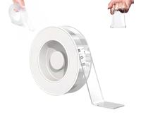 Nastro nano, Extra Large Nastro biadesivo trasparente, Nastri murali rimovibili multiuso, per poster immagine appesa striscia tappeto parete (1 pcs)