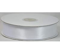 NASTRO NASTRI DOPPIO RASO LARGHEZZA 25 MM BOBINA ROTOLO LUNGHEZZA 50 METRI (BIANCO)