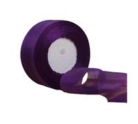 Nastro, nastri per incartare i regali, Nastro in organza multicolore, larghezze multiple, confezione da 2(Dark Purple,15mm organza ribbon)