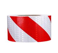 Nastro, nastro riflettente, Nastro di sicurezza autoadesivo da 50 m, for veicoli, rimorchi e auto notturni, nastri riflettenti for promemoria delle strutture stradali, C, 10 cm(A,10CM)